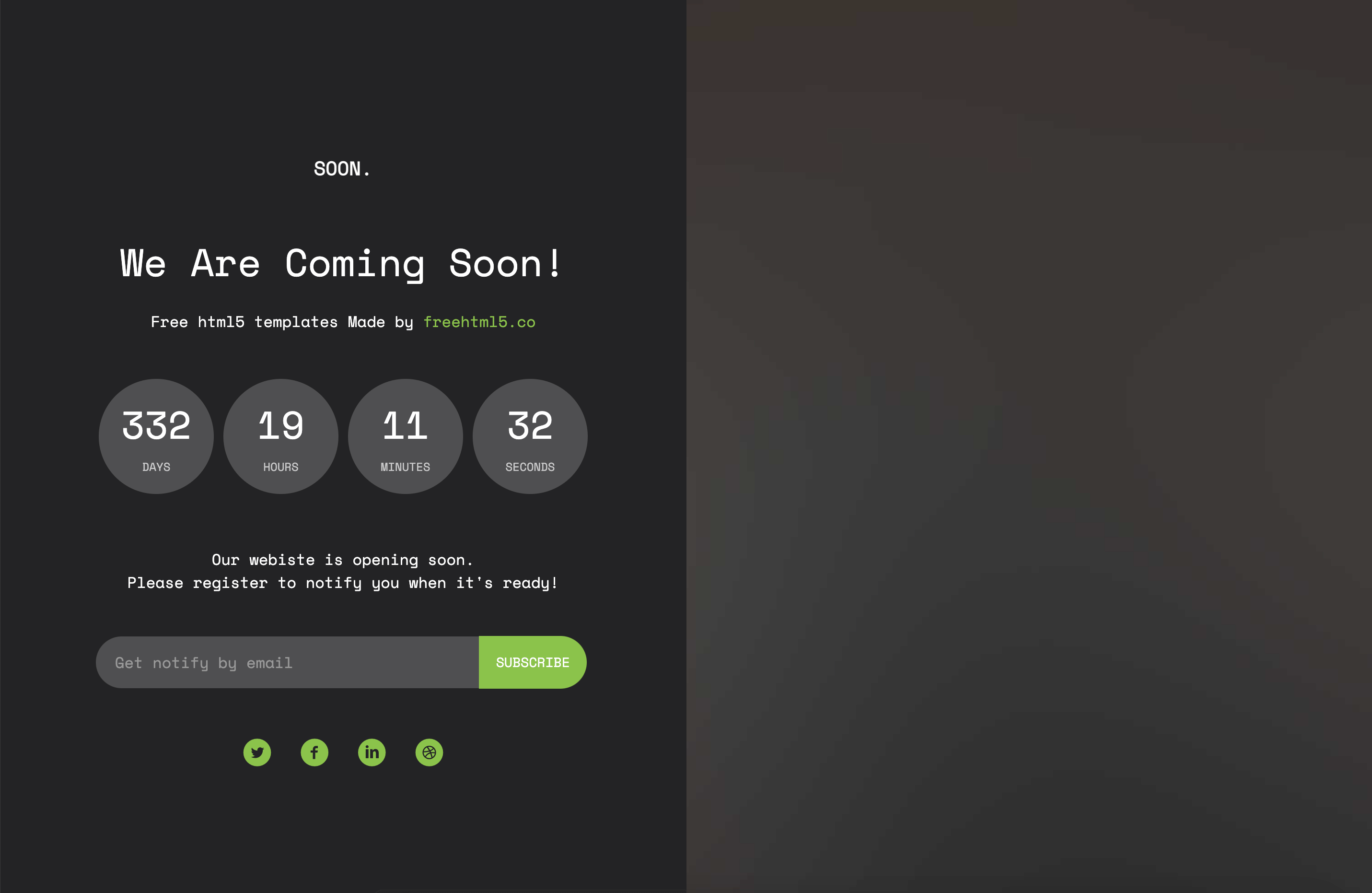 Free HTML5 Website Template by gettemplates.co